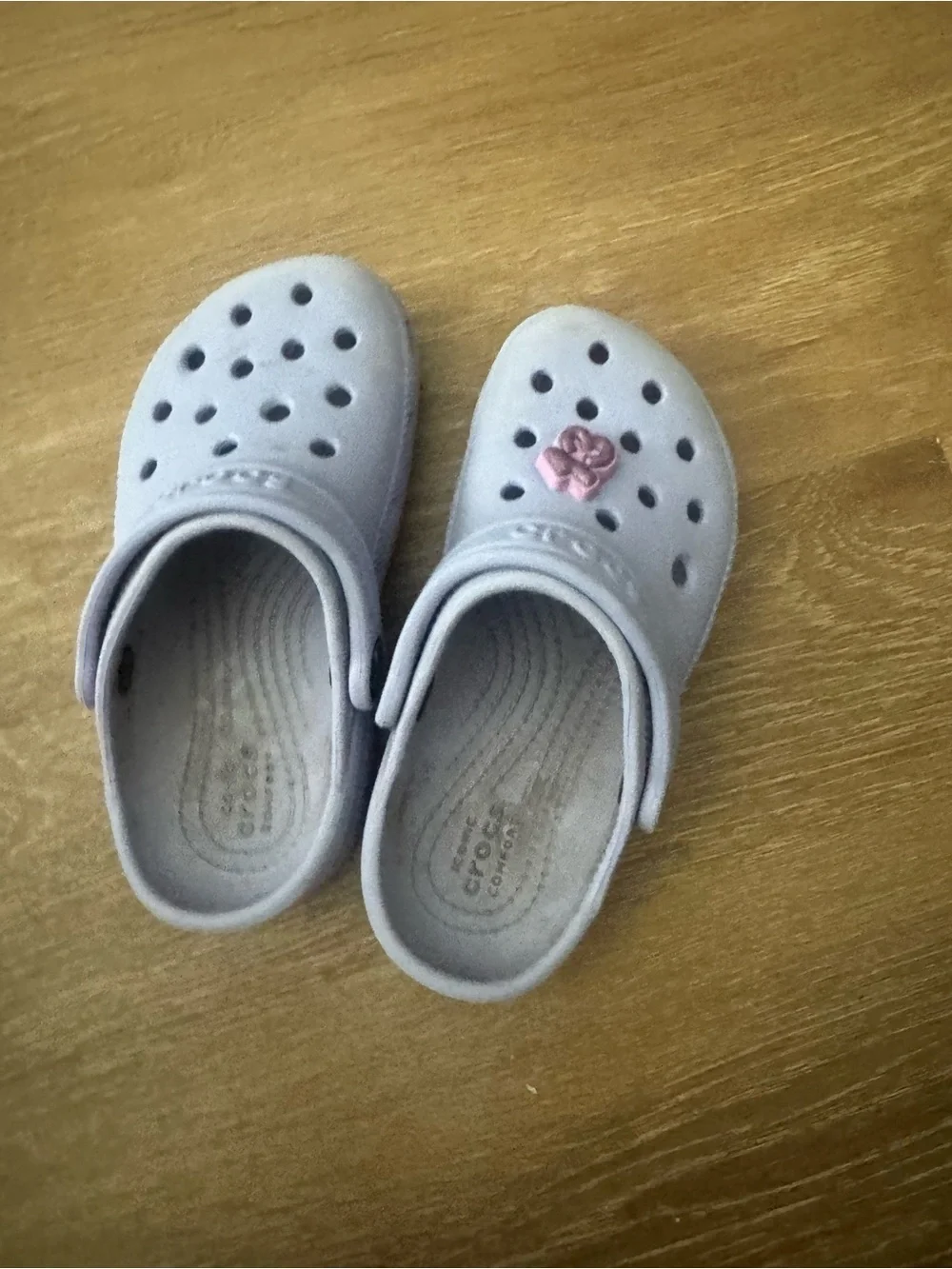 CROCS Kids' Classic Clog in Lavender with Speckled Midsole